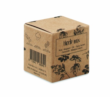 Logo trade promotional gifts picture of: Herb seed bomb in carton box