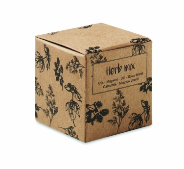 Logotrade promotional item picture of: Herb seed bomb in carton box