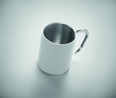 Logo trade promotional items image of: Metal mug and carabiner handle