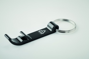 Logo trade promotional giveaway photo of: Recycled aluminium key ring