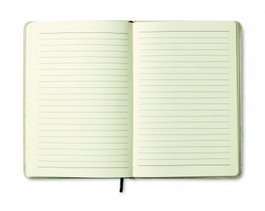 Logo trade promotional gifts picture of: A6 canvas notebook lined