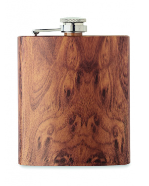 Logo trade promotional items image of: Slim hip flask 190 ml