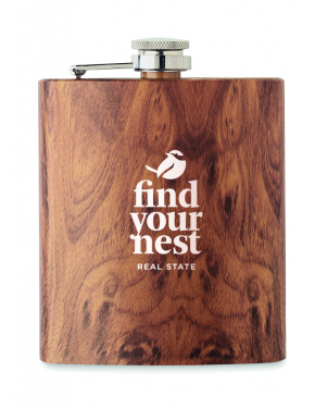 Logotrade business gift image of: Slim hip flask 190 ml