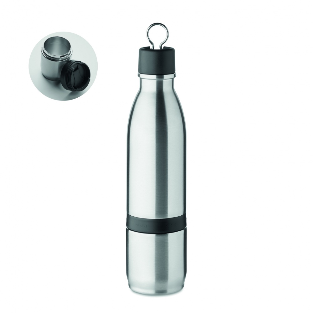 Logotrade promotional merchandise photo of: 2 in 1 double wall bottle 500ml