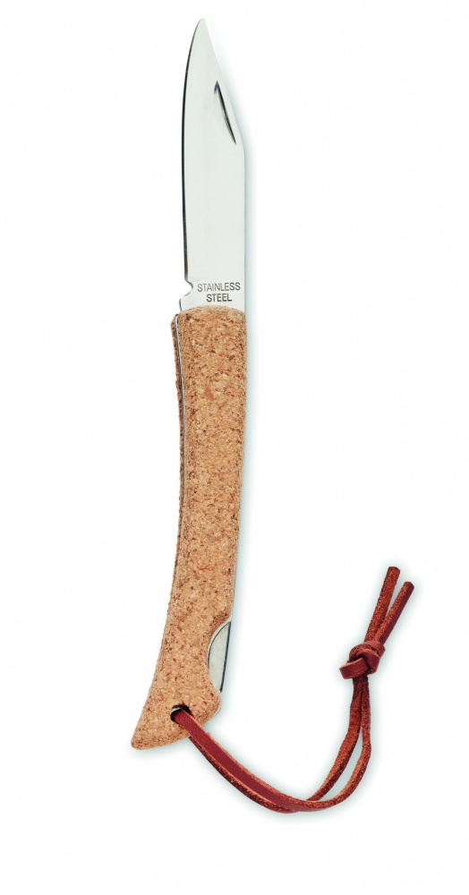 Logo trade corporate gifts picture of: Foldable knife with cork