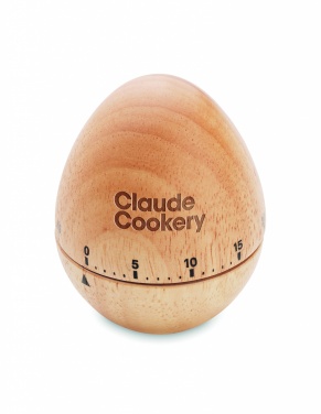 Logo trade promotional items image of: Pine wood egg timer