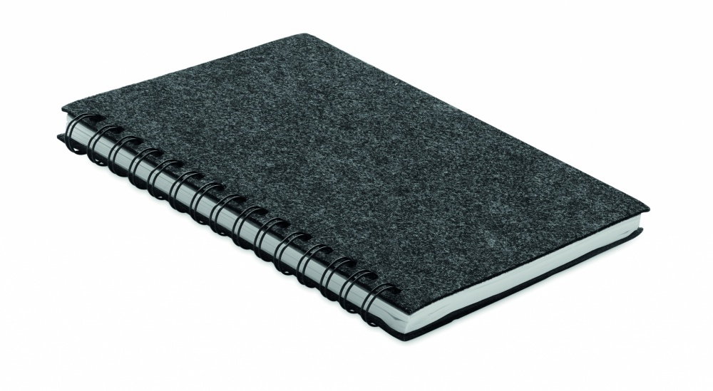 Logotrade promotional giveaway picture of: A5 RPET felt cover notebook