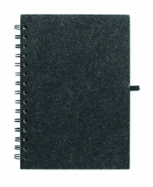 Logotrade promotional products photo of: A5 RPET felt cover notebook