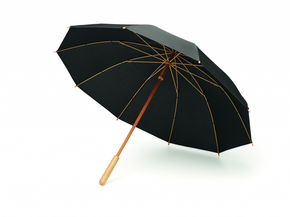 Logo trade corporate gifts image of: 23,5 inch RPET/bamboo umbrella