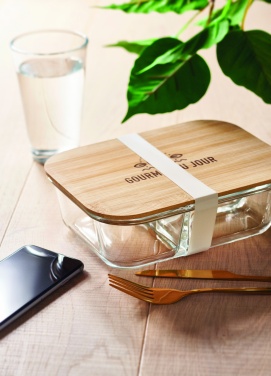 Logotrade promotional giveaways photo of: Glass lunch box with bamboo lid