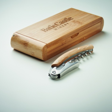 Logotrade promotional gift picture of: Waiter's knife in bamboo