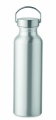 Recycled aluminium bottle 500ml, Matt Silver