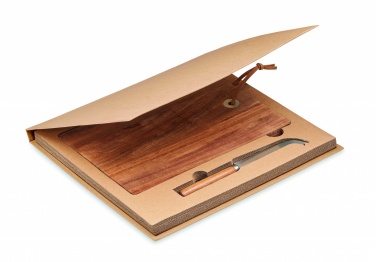 Logo trade promotional products picture of: Acacia wood cheese board set Hannover