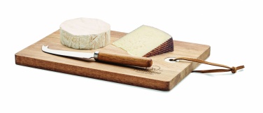 Logo trade promotional gifts picture of: Acacia wood cheese board set Hannover