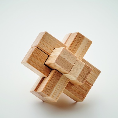 Logotrade promotional merchandise photo of: Bamboo brain teaser puzzle