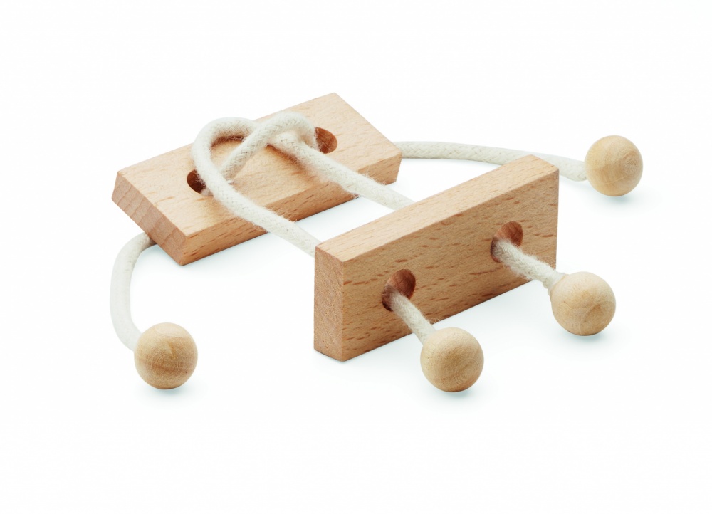 Logotrade promotional gift picture of: Wooden brain teaser rectangle