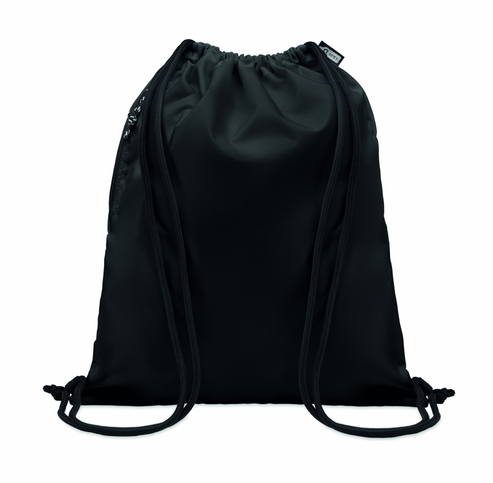 Logo trade advertising product photo of: Large drawstring bag 300D RPET