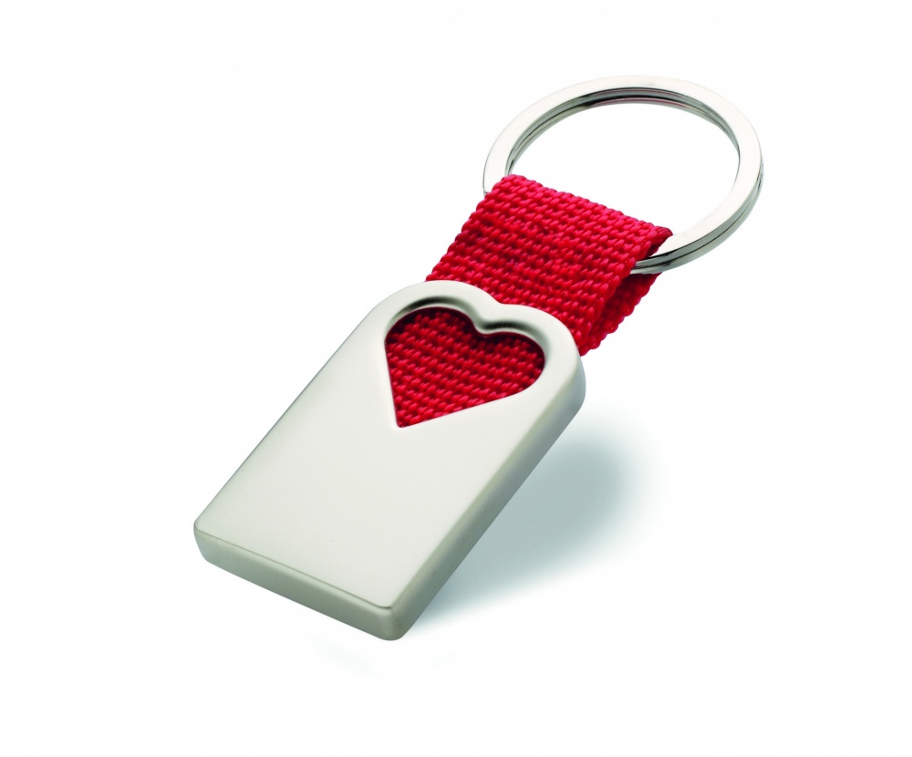 Logotrade advertising products photo of: Heart metal key ring Kemi