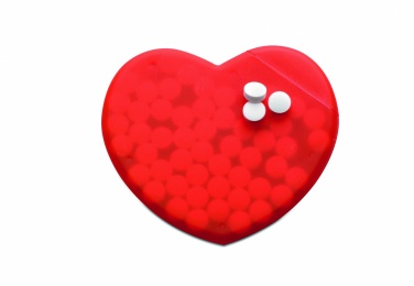 Logo trade advertising product photo of: Heart shape peppermint box