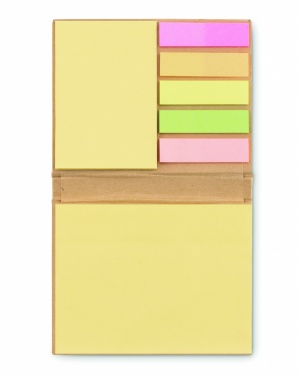 Logo trade business gifts image of: Sticky note memo pad recycled