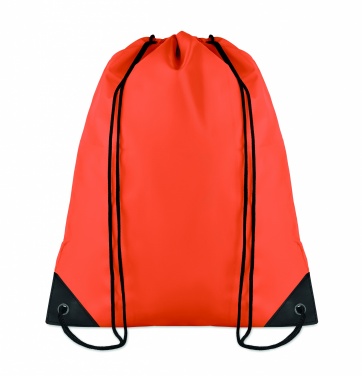 Logo trade corporate gifts image of: 190T Polyester drawstring bag