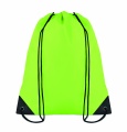 190T Polyester drawstring bag, Lime