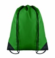 190T Polyester drawstring bag, Green