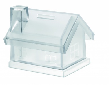 Logotrade promotional product image of: Plastic house coin bank