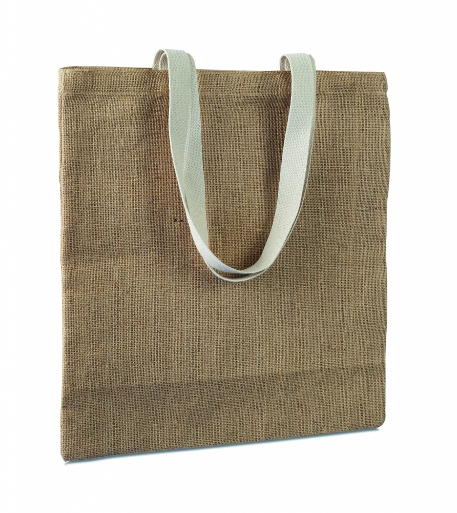 Logo trade advertising products image of: Jute shopping bag