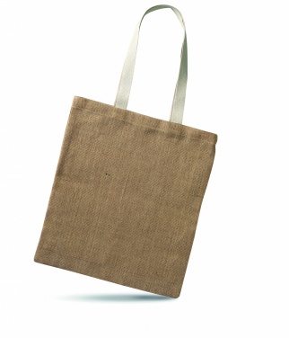 Logo trade promotional item photo of: Jute shopping bag