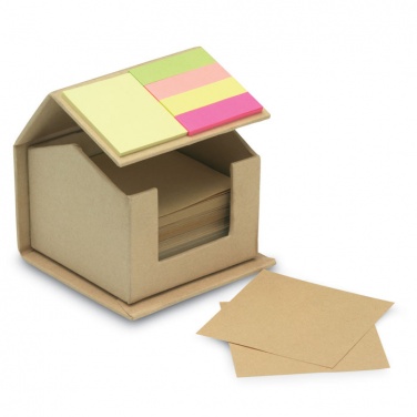 Logo trade promotional giveaways picture of: Memo/sticky notes pad recycled