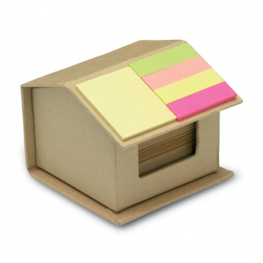 Logo trade promotional giveaways picture of: Memo/sticky notes pad recycled