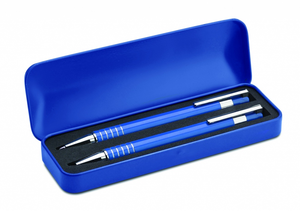 Logotrade promotional products photo of: Ball pen set in metal box