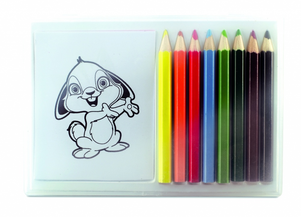 Logo trade promotional item photo of: Wooden pencil colouring set