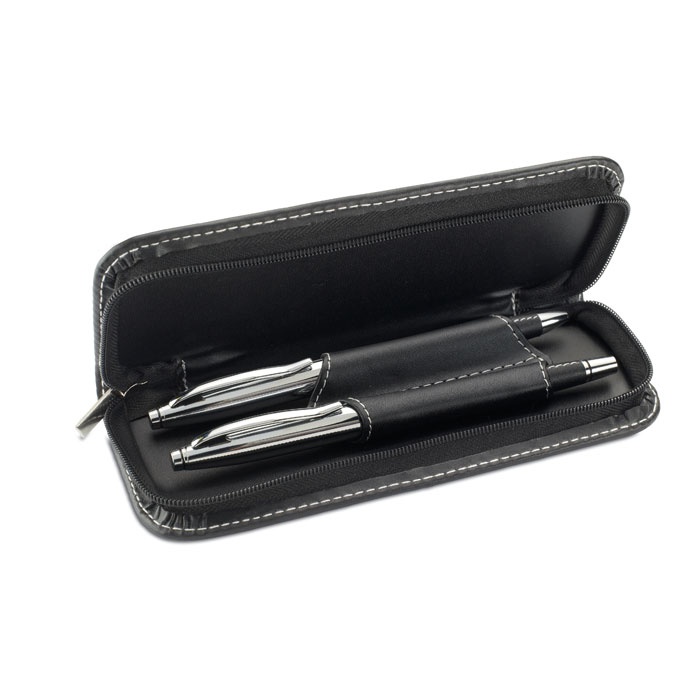 Logo trade corporate gifts picture of: Ball pen and roller set