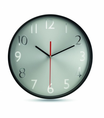 Logo trade promotional items picture of: Wall clock w silver background