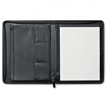 Logo trade promotional items image of: A4 leather conference folder