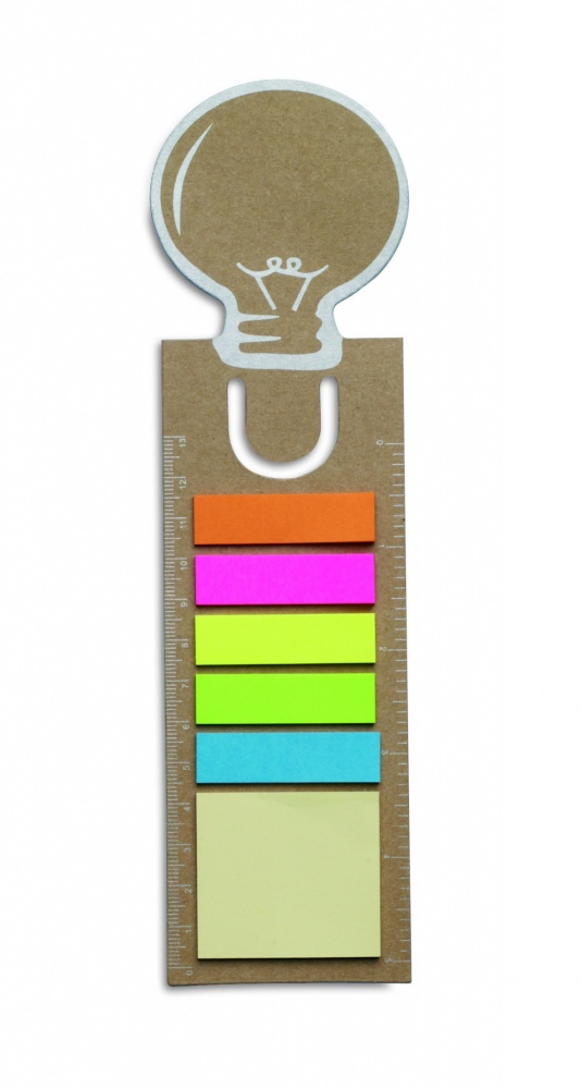 Logo trade corporate gifts image of: Bookmark with sticky memo pad