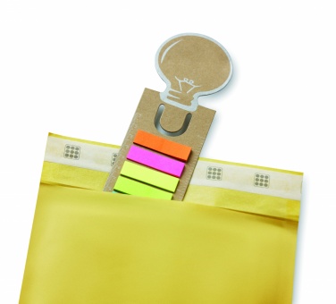 Logo trade business gift photo of: Bookmark with sticky memo pad