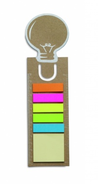 Logo trade promotional products picture of: Bookmark with sticky memo pad