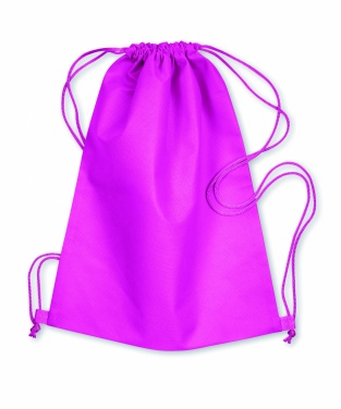 Logo trade promotional items image of: 80gr/m² nonwoven drawstring