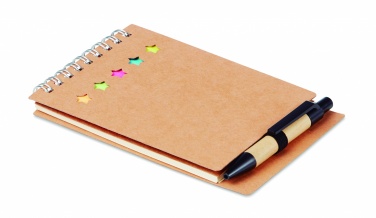 Logo trade promotional giveaway photo of: Notepad with pen and memo pad