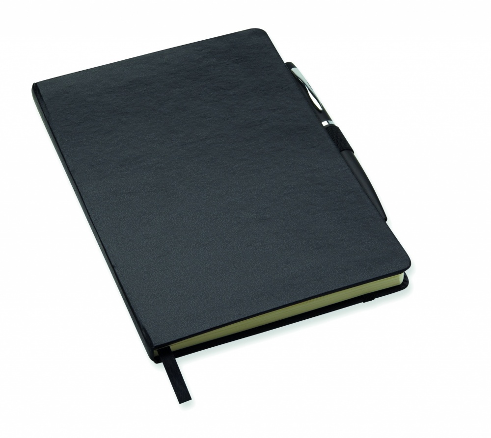 Logotrade corporate gift picture of: A5 notebook with pen 72 lined