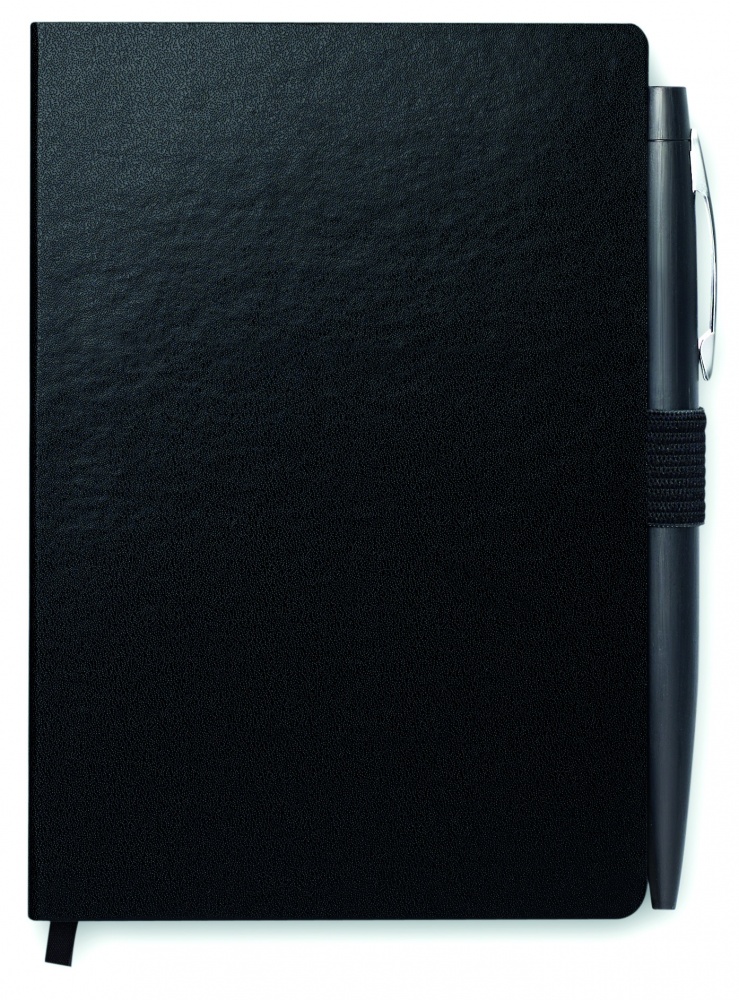 Logo trade promotional products picture of: A6 notebook with pen 72 lined