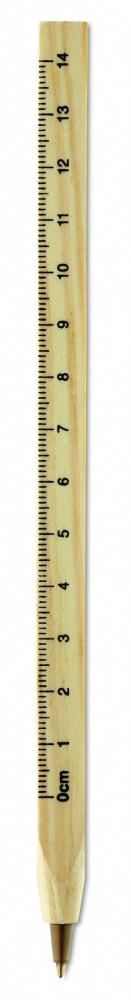 Logotrade promotional item image of: Wooden ruler pen