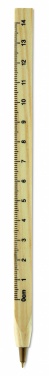 Logotrade promotional giveaway image of: Wooden ruler pen