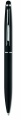 Twist type pen w stylus top, Black