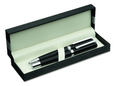 Logo trade corporate gifts image of: Pen and roller in paper box