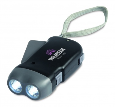 Logo trade business gift photo of: 2 LED dynamo torch