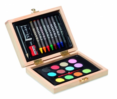 Logotrade promotional products photo of: Painting set in wooden box